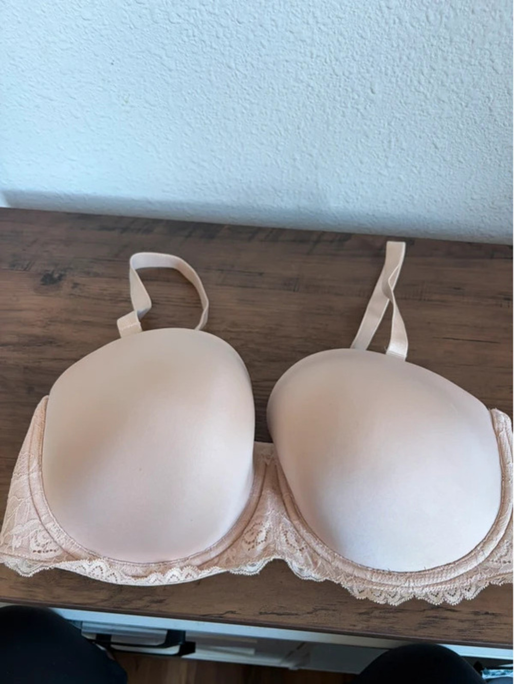 Torrid Curve strapless beige bra 38F